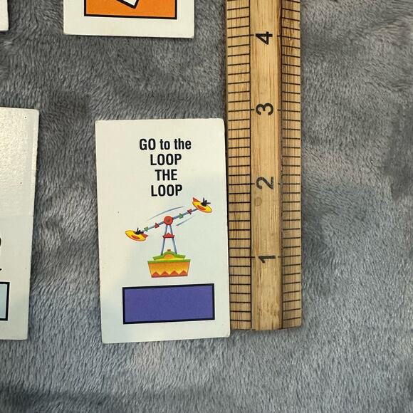 Monopoly Junior 1999 Hasbro 24 Chance Card Board Game Replacement Parts Cards - Picture 8 of 8